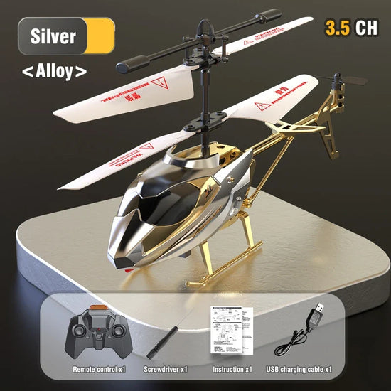 3.5CH RC Helicopter with Lights – Fall Resistant XK913 Remote Control Toy for Kids