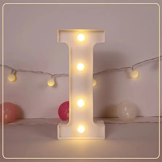 21.8cm White LED Letter&Number Night Lights,Battery Powered Decoration Lights,Wall Lights For Wedding,Birthday,Party,Christmas