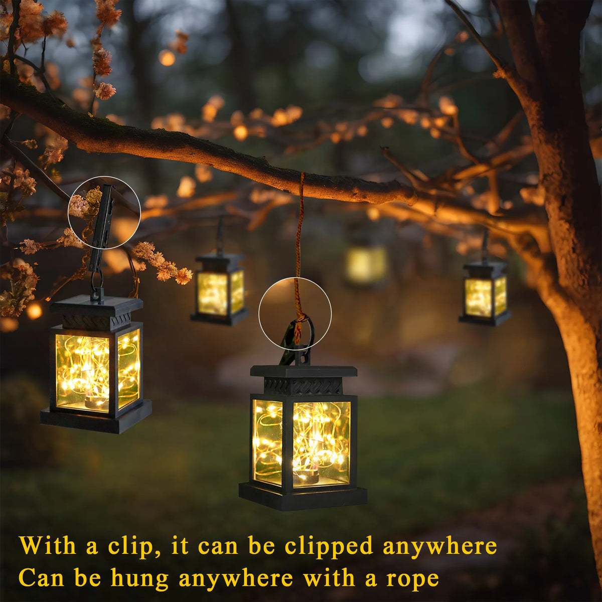 Set of 6 Solar Lantern Lights