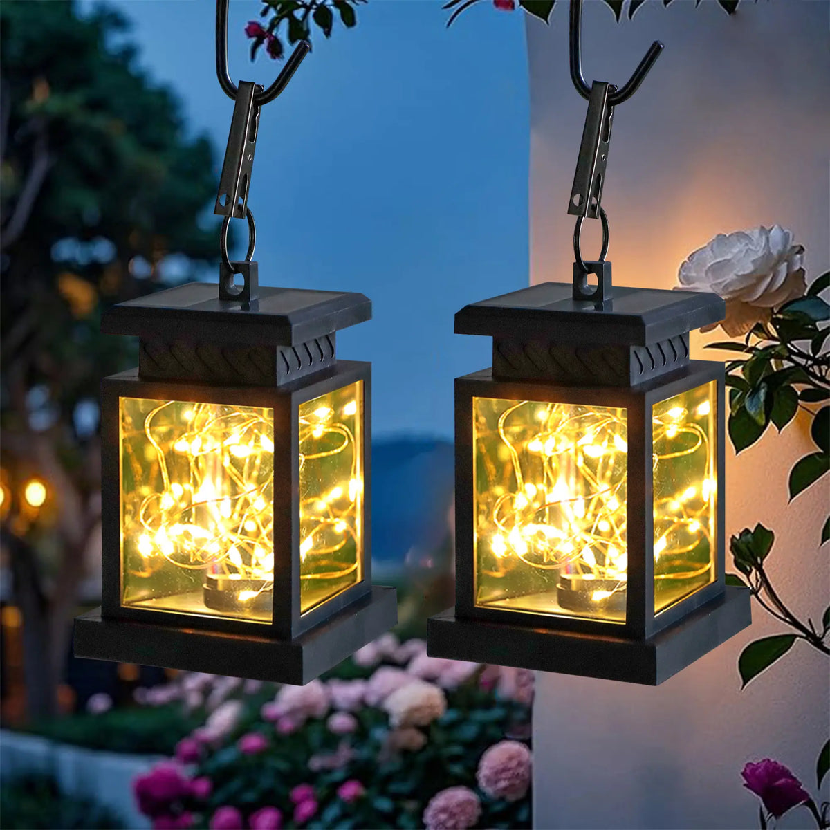 Set of 6 Solar Lantern Lights
