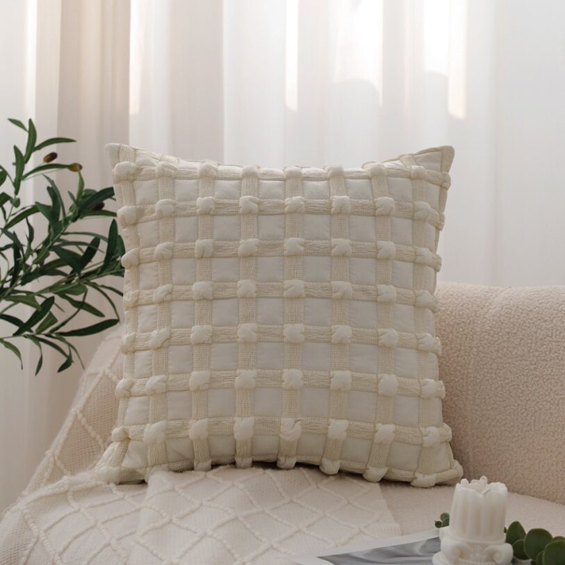 Pack of 2 18"x18" Luxurious Textured Decorative Throw Pillow Set optional of inserts