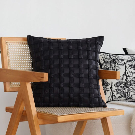 Pack of 2 18"x18" Luxurious Textured Decorative Throw Pillow Set optional of inserts
