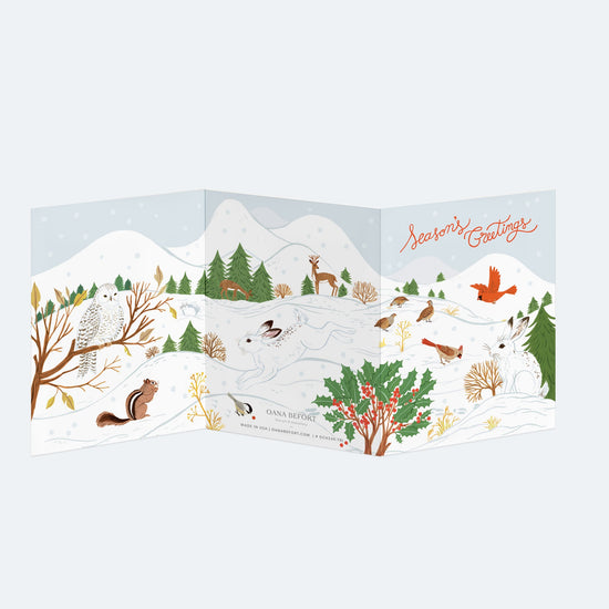 SEASON'S GREETINGS | Tri-Fold Greeting Card