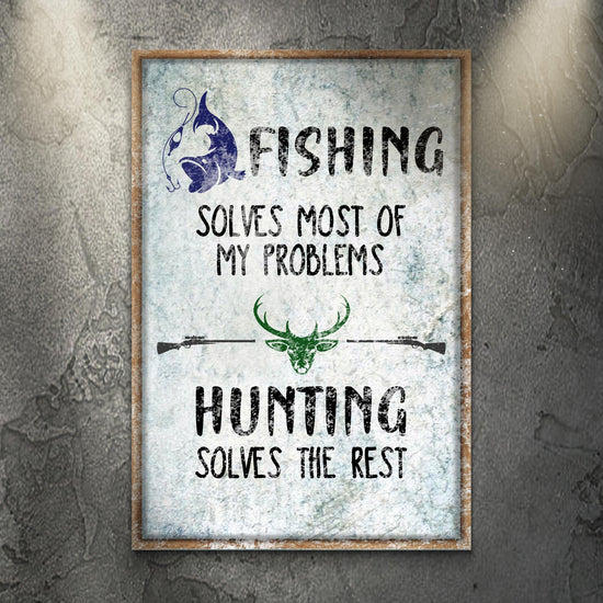Fishing And Hunting Sign