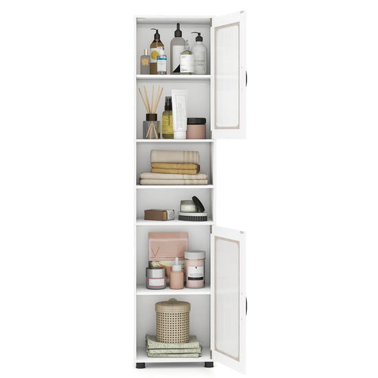 Tall Bathroom Storage Cabinet 67 Inches Freestanding Storage Organizer