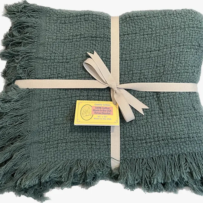 100% Cotton Throw Blankets 52" x 65"