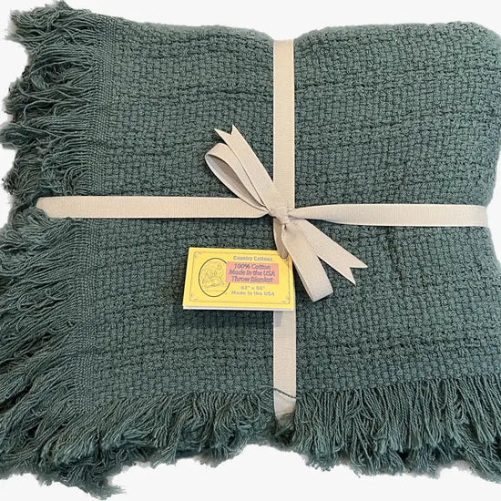 100% Cotton Throw Blankets 52" x 65"