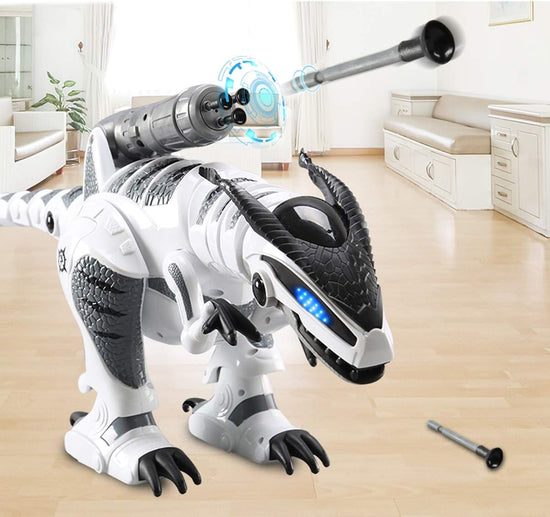 The DinoRover is Your Ultimate Interactive T-Rex Pal! - Remote Control Robot Dinosaur for Kids with Roaring Fun!
