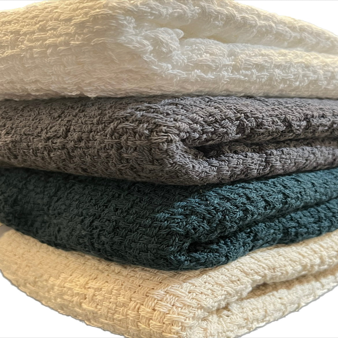 100% Cotton Throw Blankets 52" x 65"