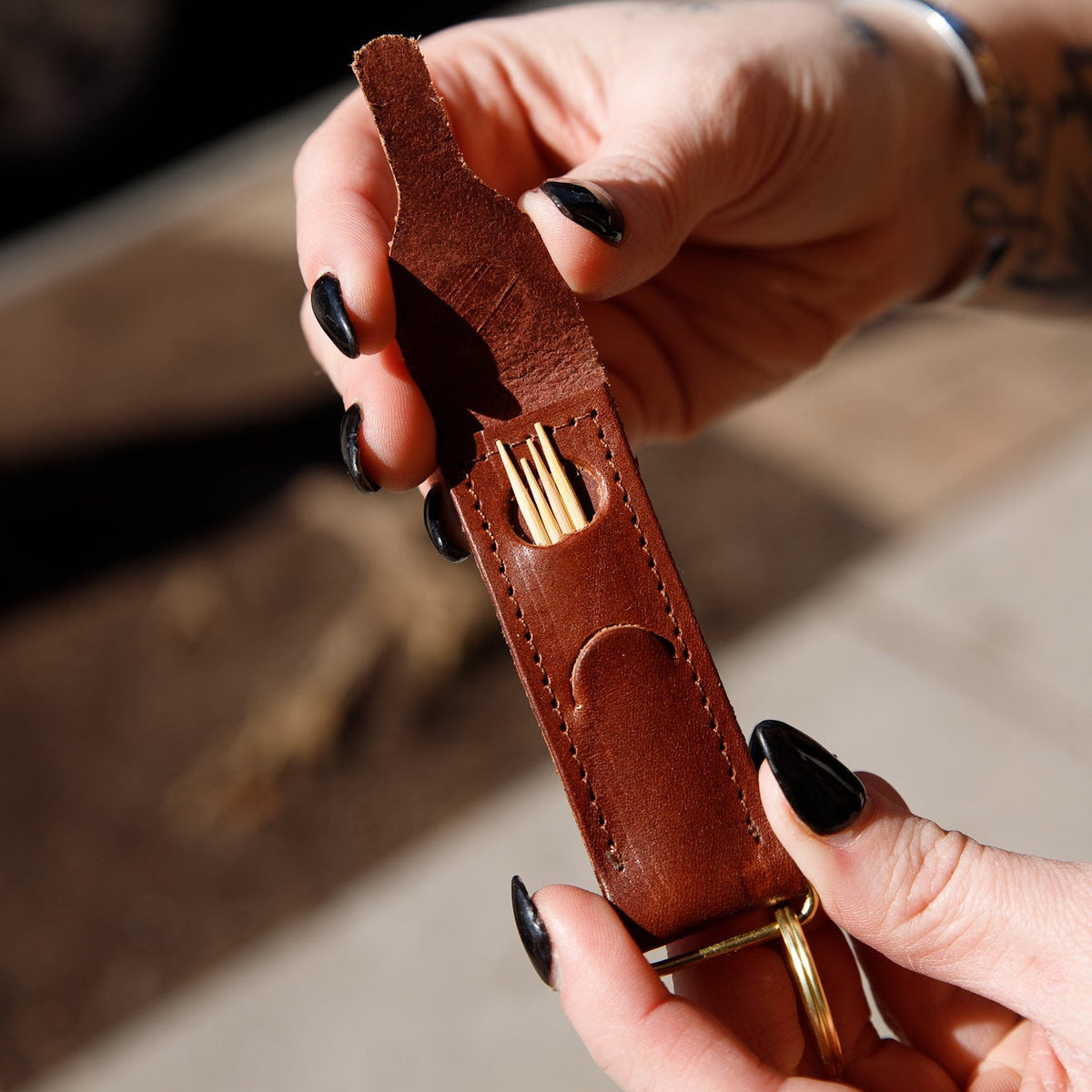 Toothpick Holder Keychain - USA Made