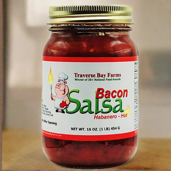 Bacon Salsa - Habanero Hot, 16 oz - Hot Salsa