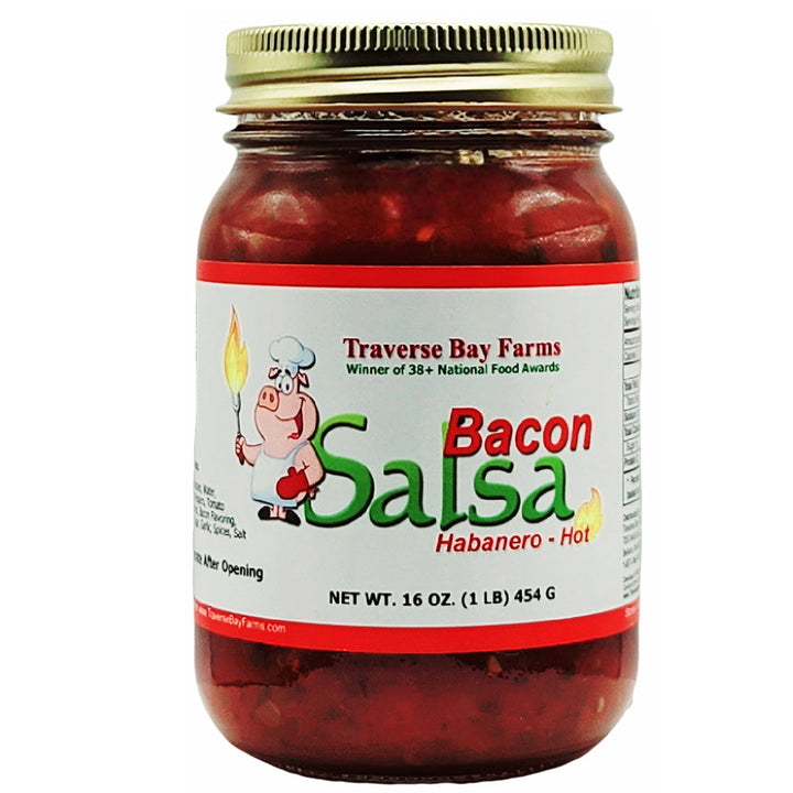 Bacon Salsa - Habanero Hot, 16 oz - Hot Salsa