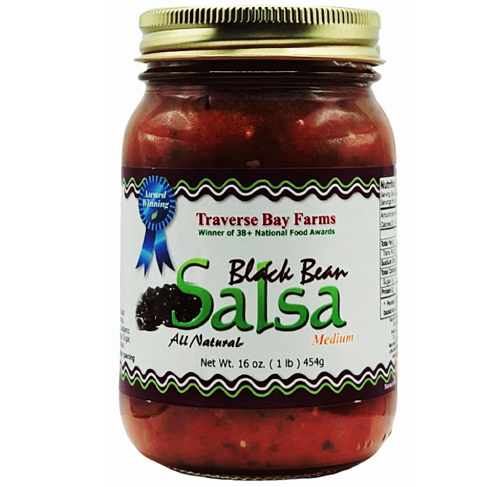 Black Bean Salsa - Medium, 16 oz - Mexican Salsa