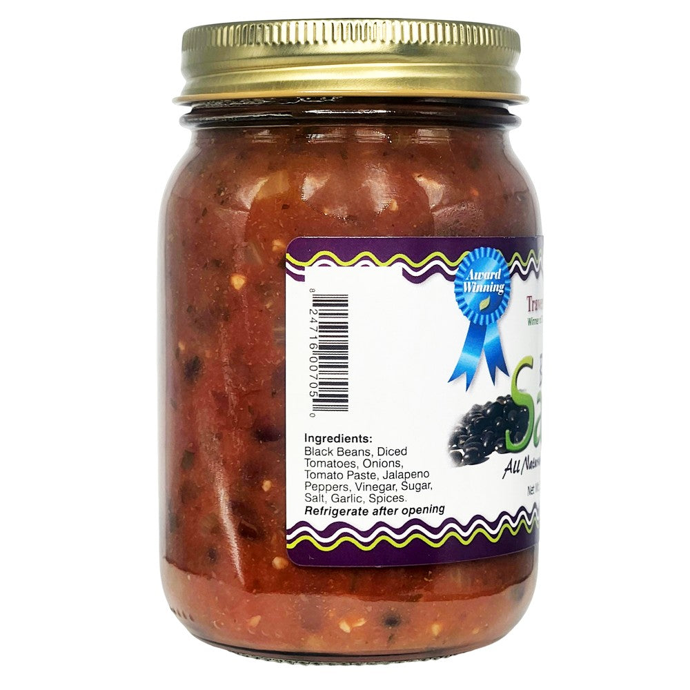 Black Bean Salsa - Medium, 16 oz - Mexican Salsa