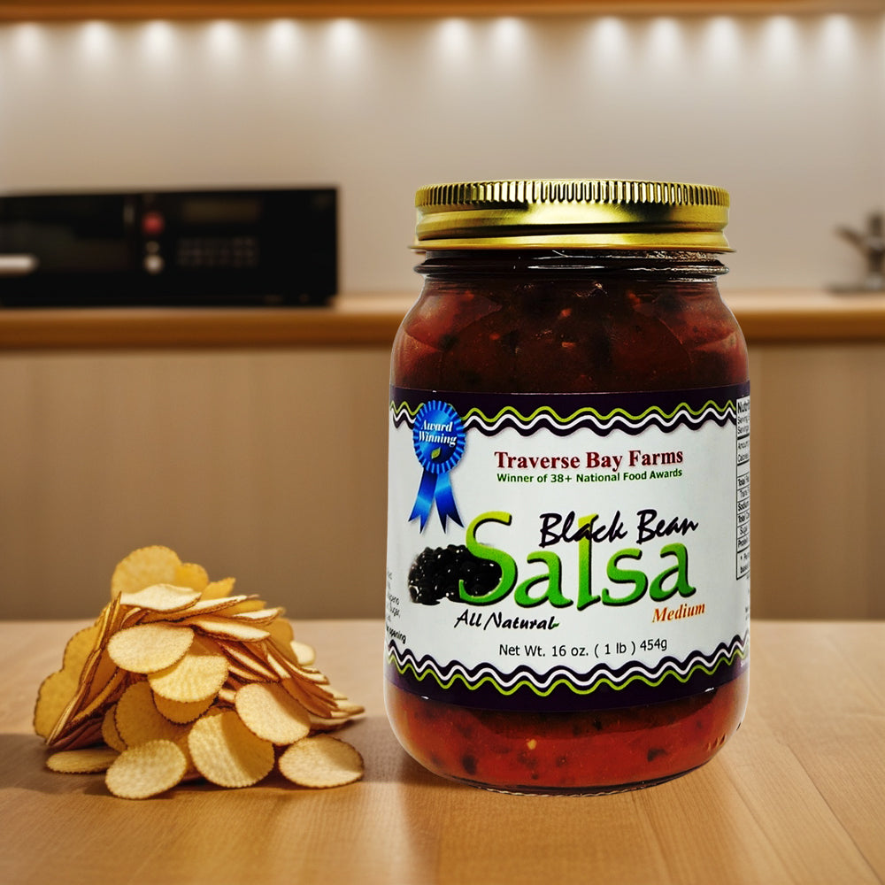 Black Bean Salsa - Medium, 16 oz - Mexican Salsa