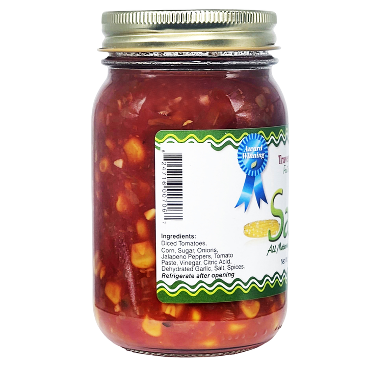Corn Salsa - Medium, 16 oz - Salsa for Appetizers