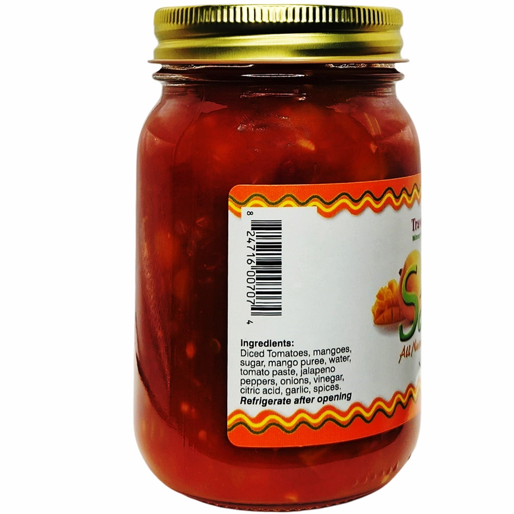 Mango Salsa - Medium, 16 oz - Fruit Salsa