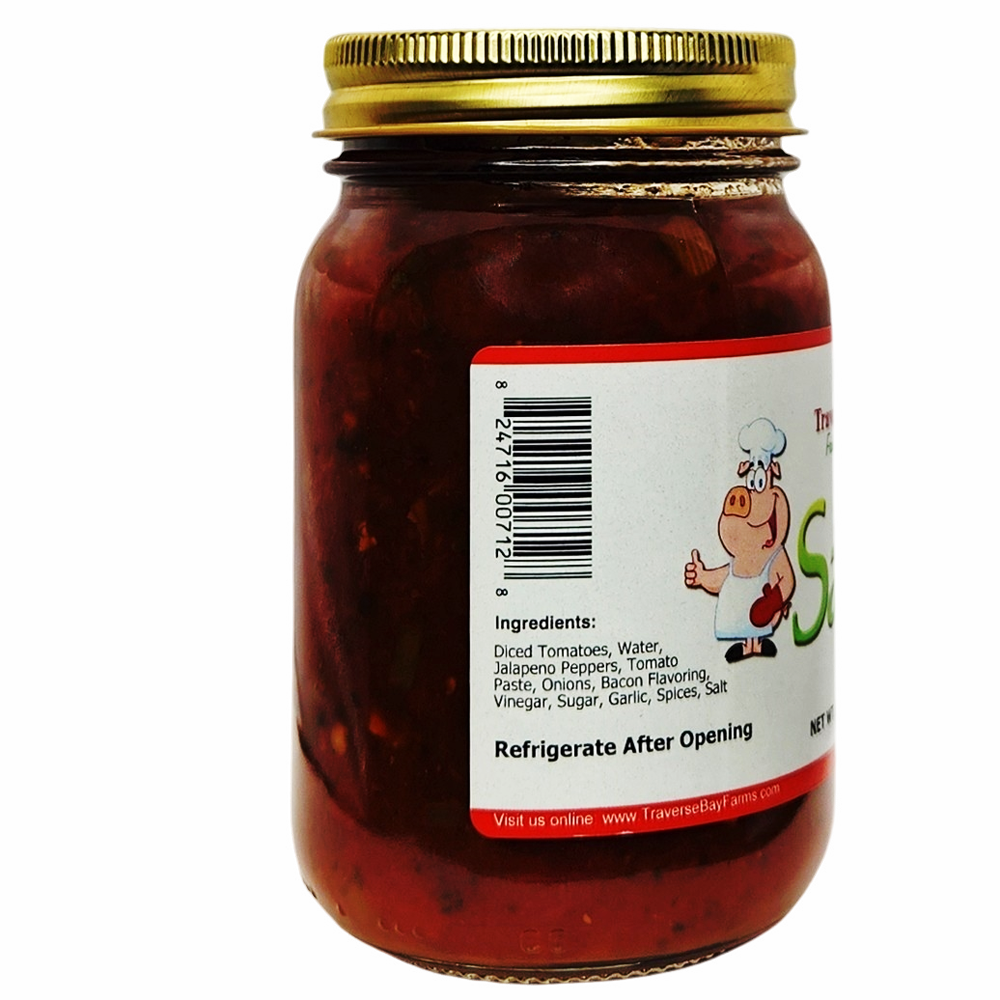 Bacon Salsa - Mild, 16 oz - Gourmet Salsa