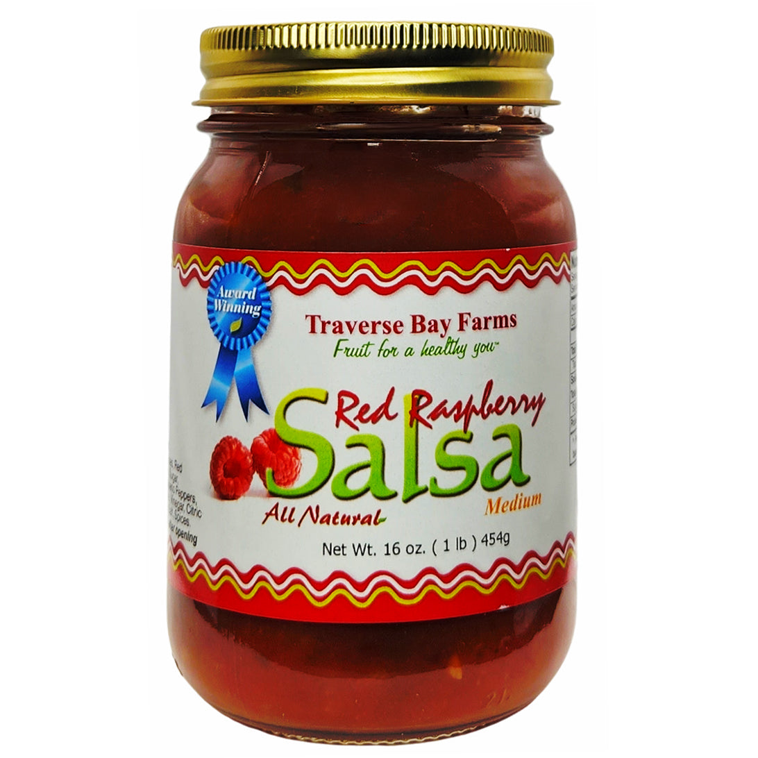Fruity Artisan Salsa - Red Raspberry Salsa - Medium, 16 oz