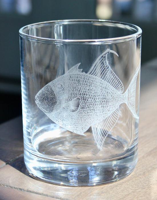 Triggerfish Laser Engraved Glasses