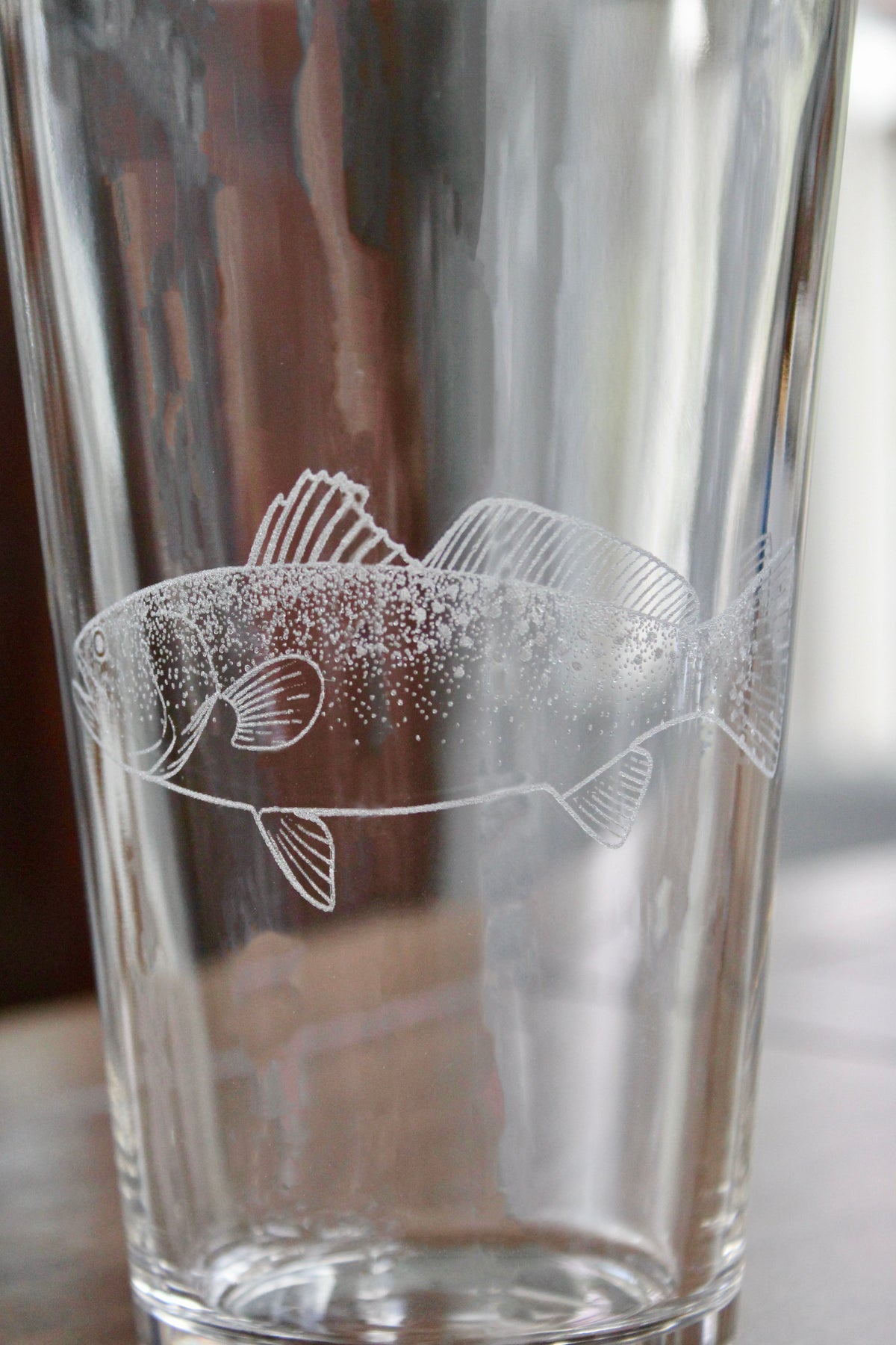 Speckled Trout Fish Laser Engraved Glasses