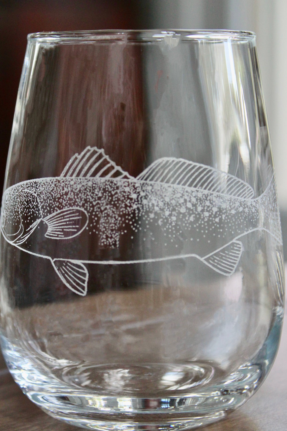Speckled Trout Fish Laser Engraved Glasses