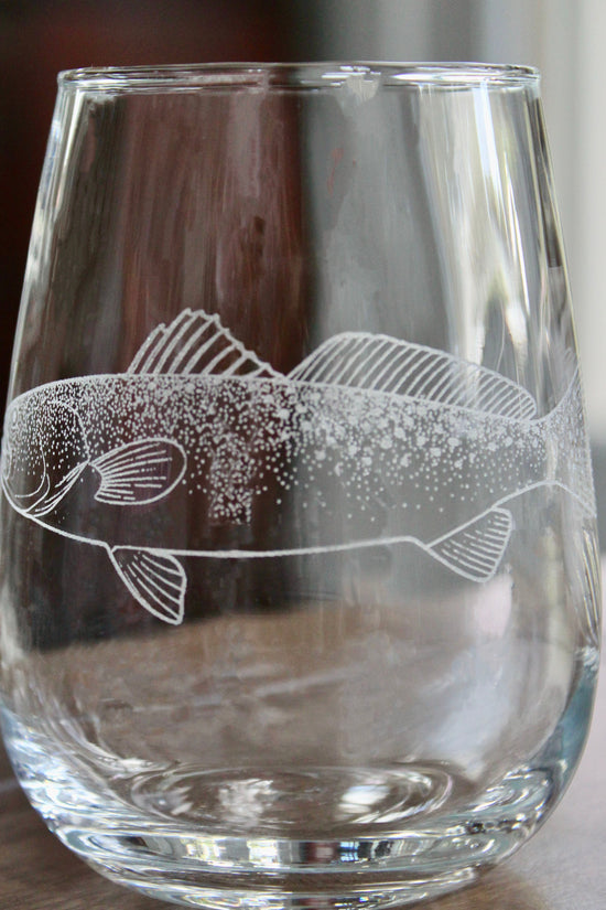 Speckled Trout Fish Laser Engraved Glasses