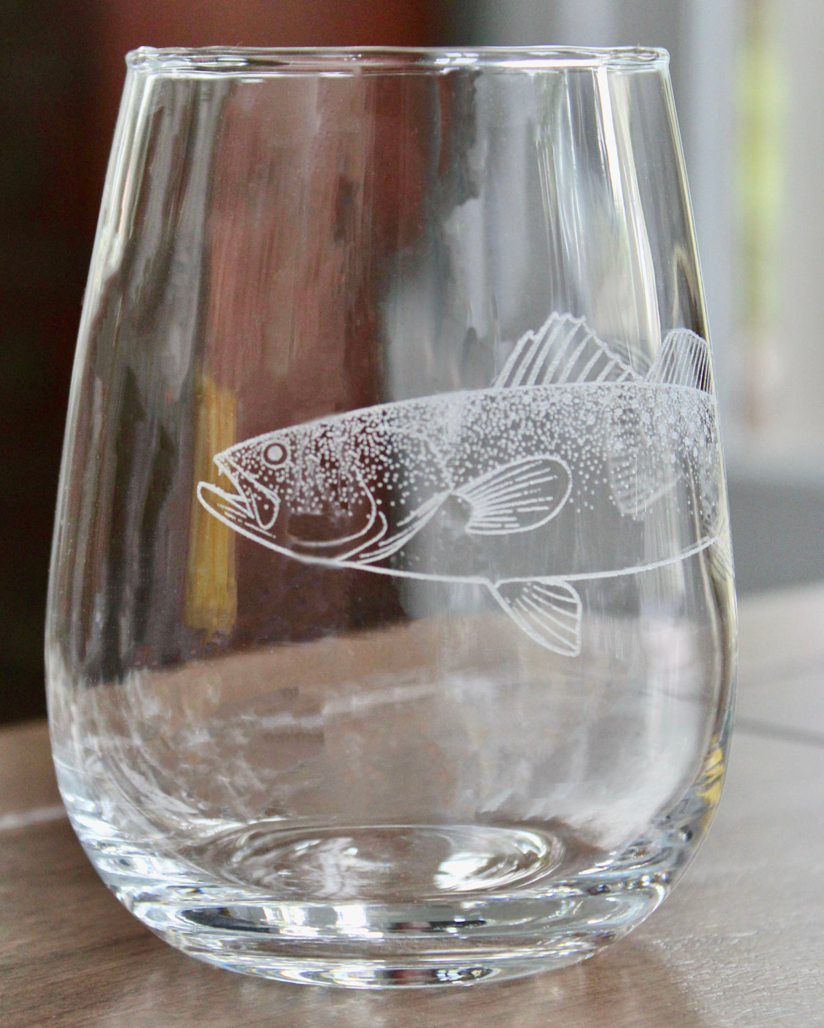 Speckled Trout Fish Laser Engraved Glasses