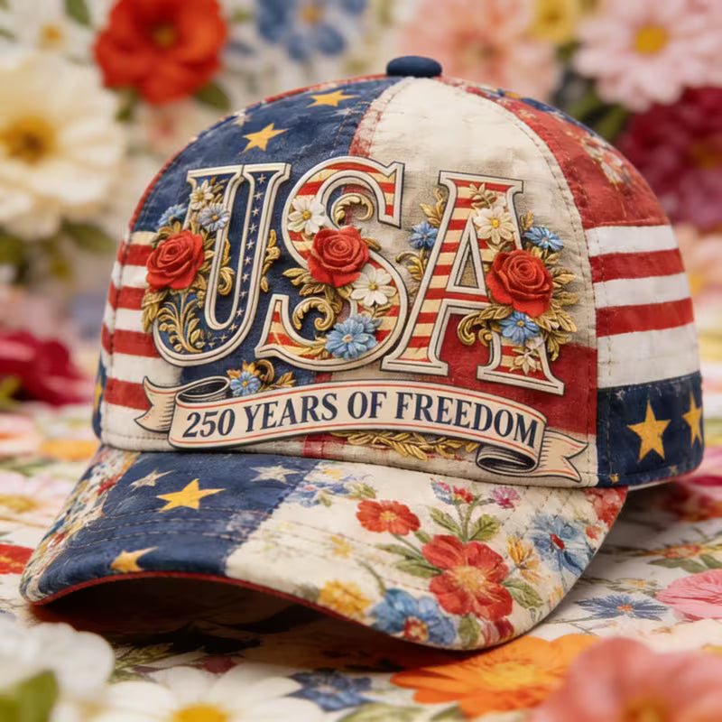 USA 250th Anniversary 3D Baseball Cap