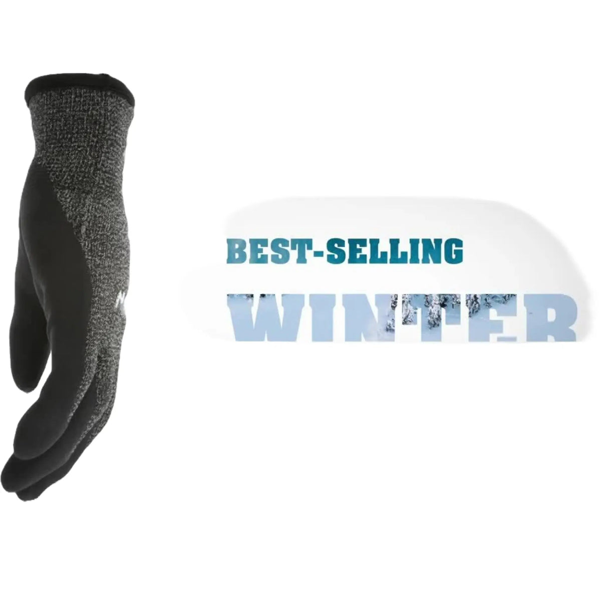 MCR Safety Ninja Ice N9690 Insulated Work Gloves, HPT Foam Coated, 15 Gauge, Black