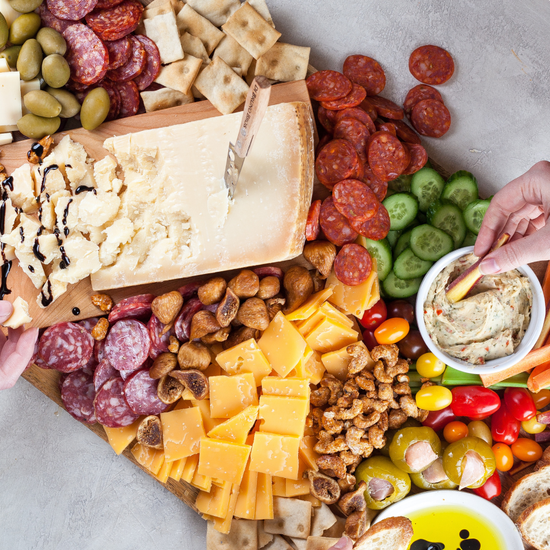 Fuhgettaboutit Cheese & Charcuterie Gourmet Gift Crate, cheese and charcuterie gift for entertaining and food lovers