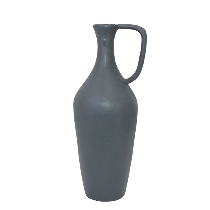 18" Aluminum Vase Pitcher in Warm Grey
