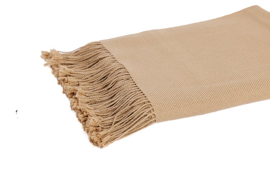 Handloomed 100% Undyed Baby Alpaca Throw Blanket | Rich Brown | Wasi Collection