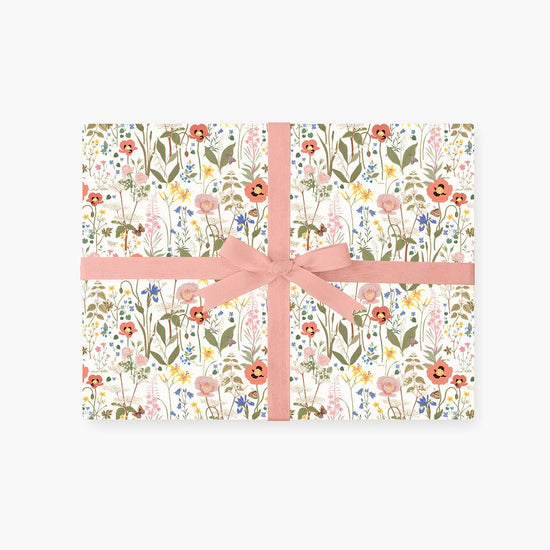WILD FLOWERS | Double Sided Gift Wrap