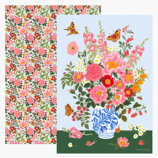 GARDEN VASE | Double Sided Wrapping Paper