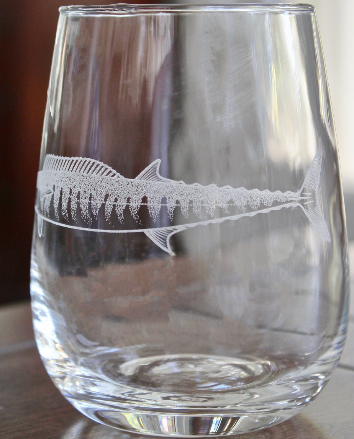 Wahoo Fish Laser Engraved Glasses