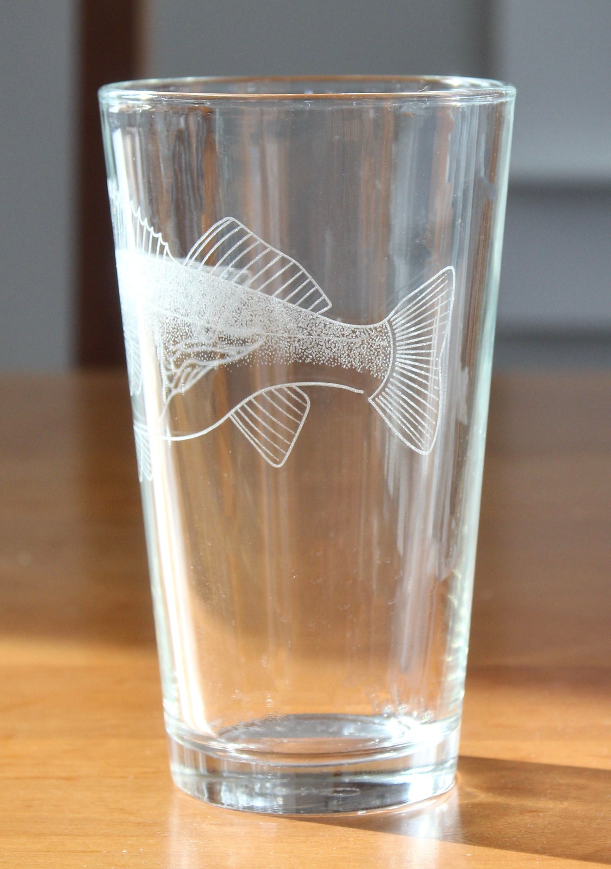 Walleye Fish Laser Engraved Glasses - Fishing Gift