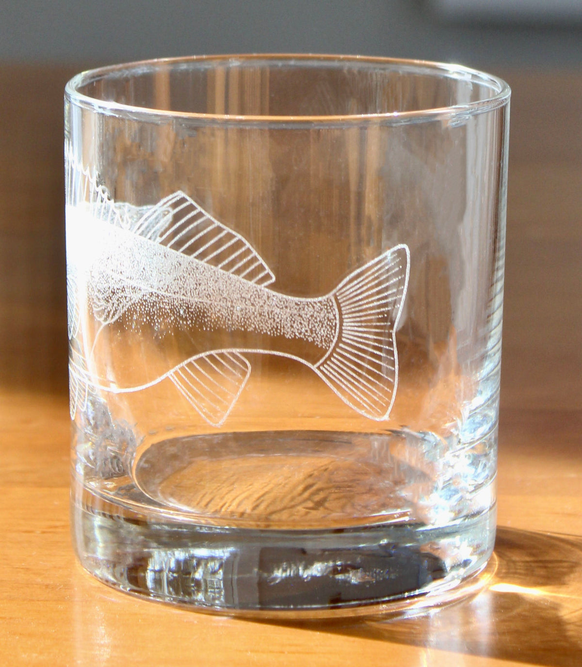 Walleye Fish Laser Engraved Glasses - Fishing Gift