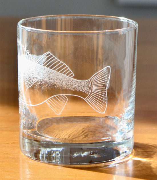 Walleye Fish Laser Engraved Glasses - Fishing Gift