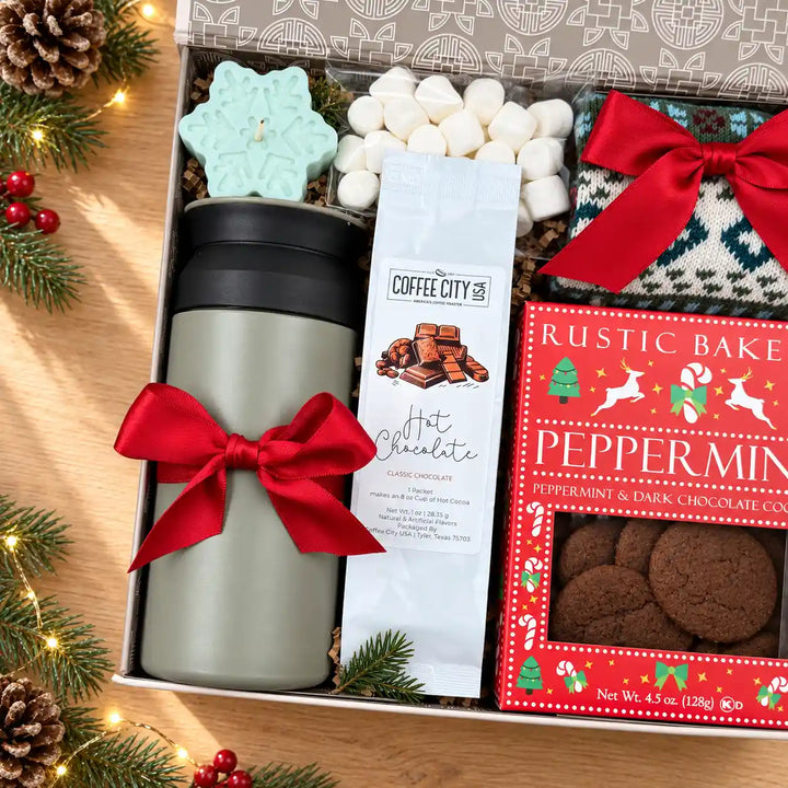 Warm Wishes Unique Christmas Gift Basket