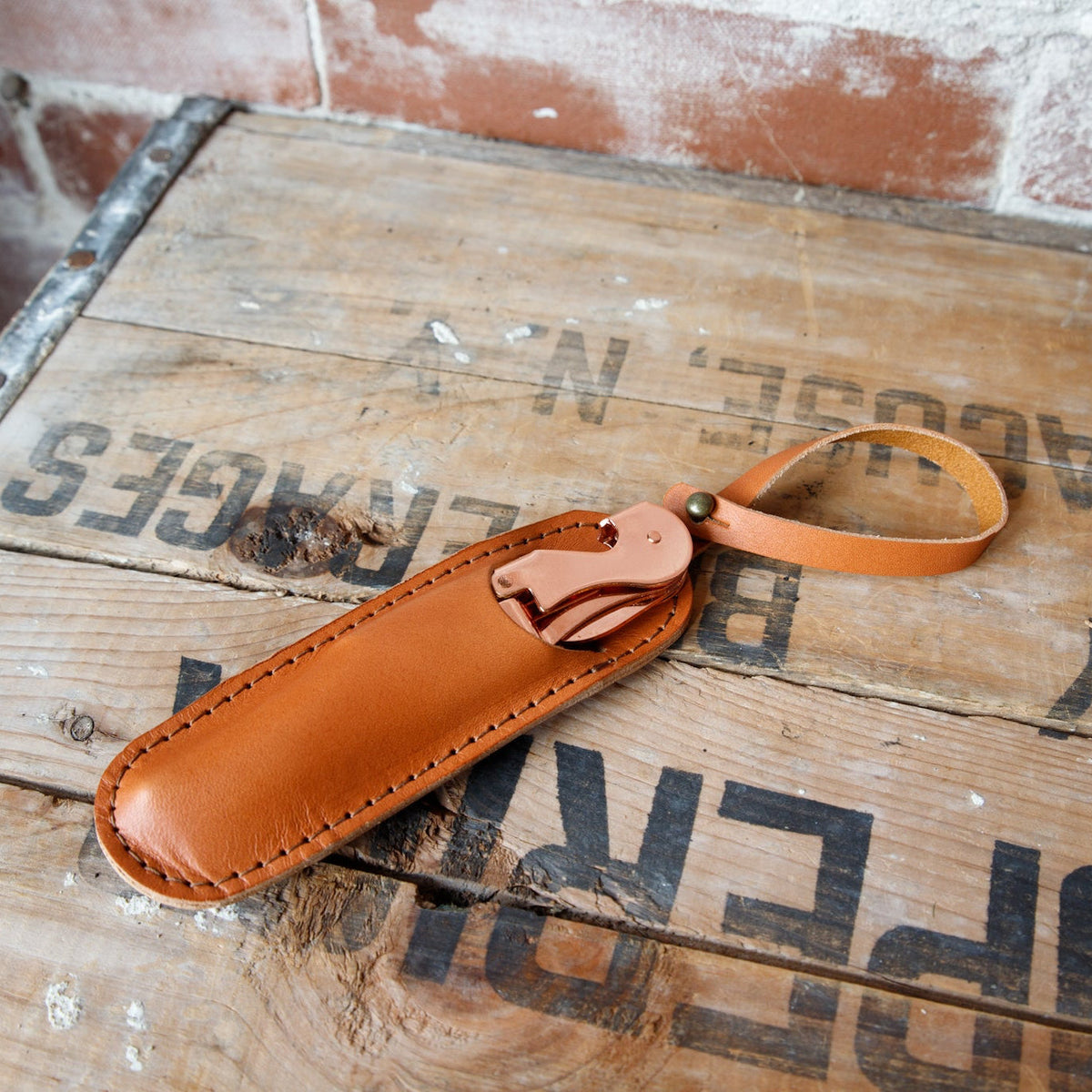 Wine Key with Leather Holster - USA Made