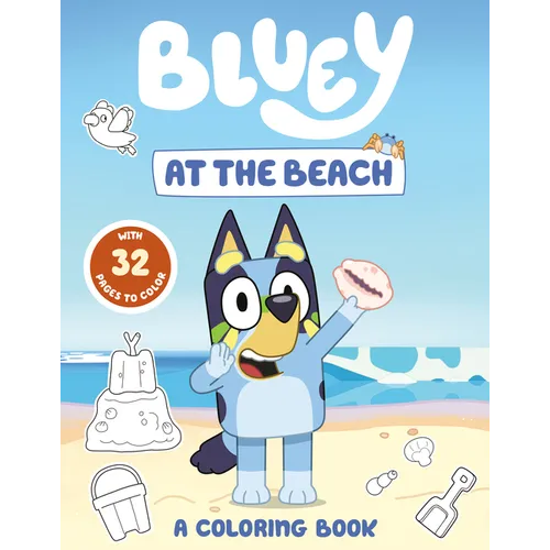 Bluey: At the Beach: A Coloring Book - Paperback