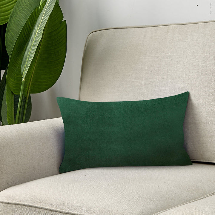 12''x20'' luxe velvet lumbar pillow \, 9 colors soft & elegant solid design \, modern couch, bed & chair accent \, insert included, soft decorative cush...