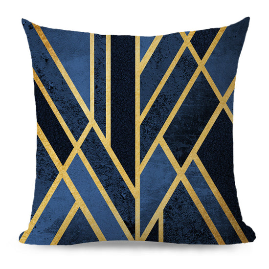 Throw Pillow Cover with 450g Insert, geometric, 18X18, Decorative Cushion – Fancy & Stacy