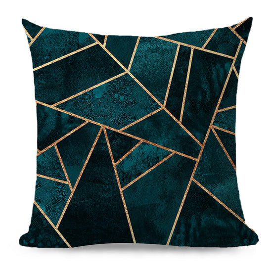 Throw Pillow Cover with 450g Insert, geometric, 18X18, Decorative Cushion – Fancy & Stacy