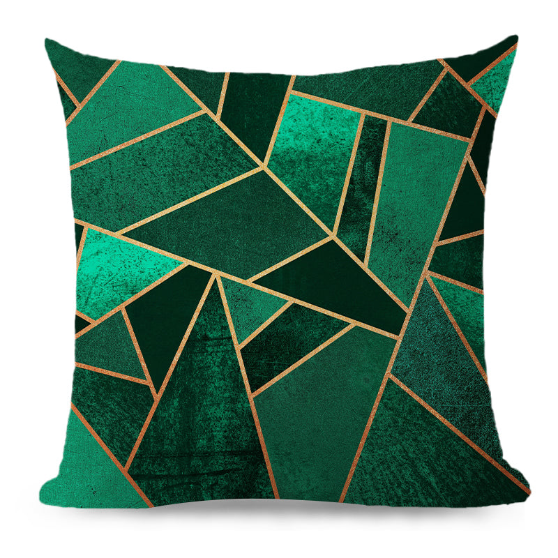 Throw Pillow Cover with 450g Insert, geometric, 18X18, Decorative Cushion – Fancy & Stacy