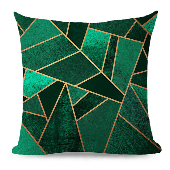 Throw Pillow Cover with 450g Insert, geometric, 18X18, Decorative Cushion – Fancy & Stacy