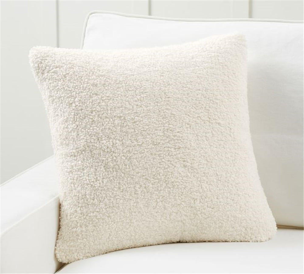 18"x18" Teddy Faux Fluffy Solid Color FULL set of Throw Pillow (With  Insert)