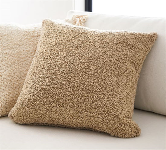 18"x18" Teddy Faux Fluffy Solid Color FULL set of Throw Pillow (With  Insert)