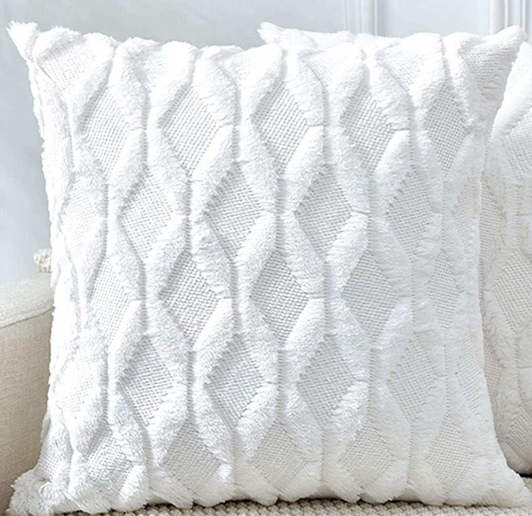 Diamond shaped Plush Throw Pillow (With Insert) size 18"x18"
